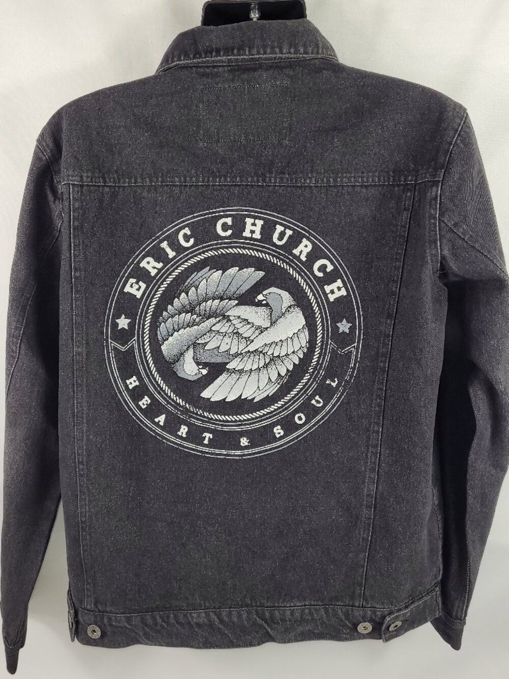 Eric Church Heart & Soul 2021 Jean Jacket Country Music Mens size Large